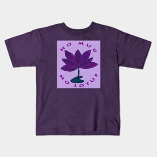 no lotus purple Kids T-Shirt